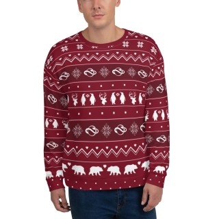 Festive Burgundy Sweater