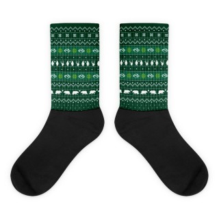 Festive Green Socks