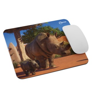 Planet Zoo Rhinoceros Mouse Pad